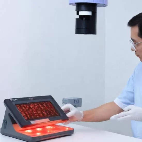 KOH mount test for fungal skin diseases at Signature Skin Jaipur
